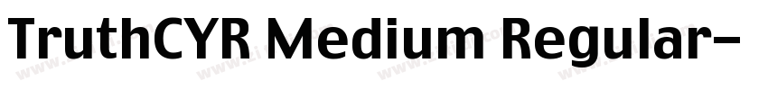 TruthCYR Medium Regular字体转换